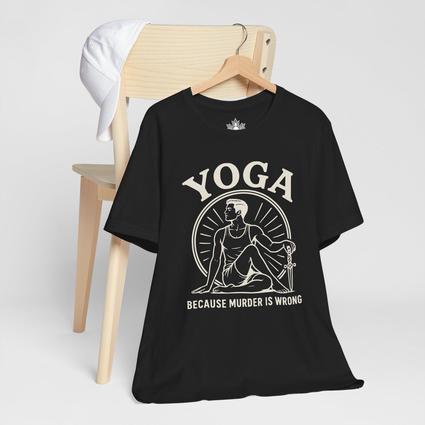 Yoga Because Murder Is Wrong Men Tee