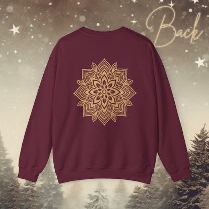 Cozy Breathe Sweatshirt - Mandala Back Print