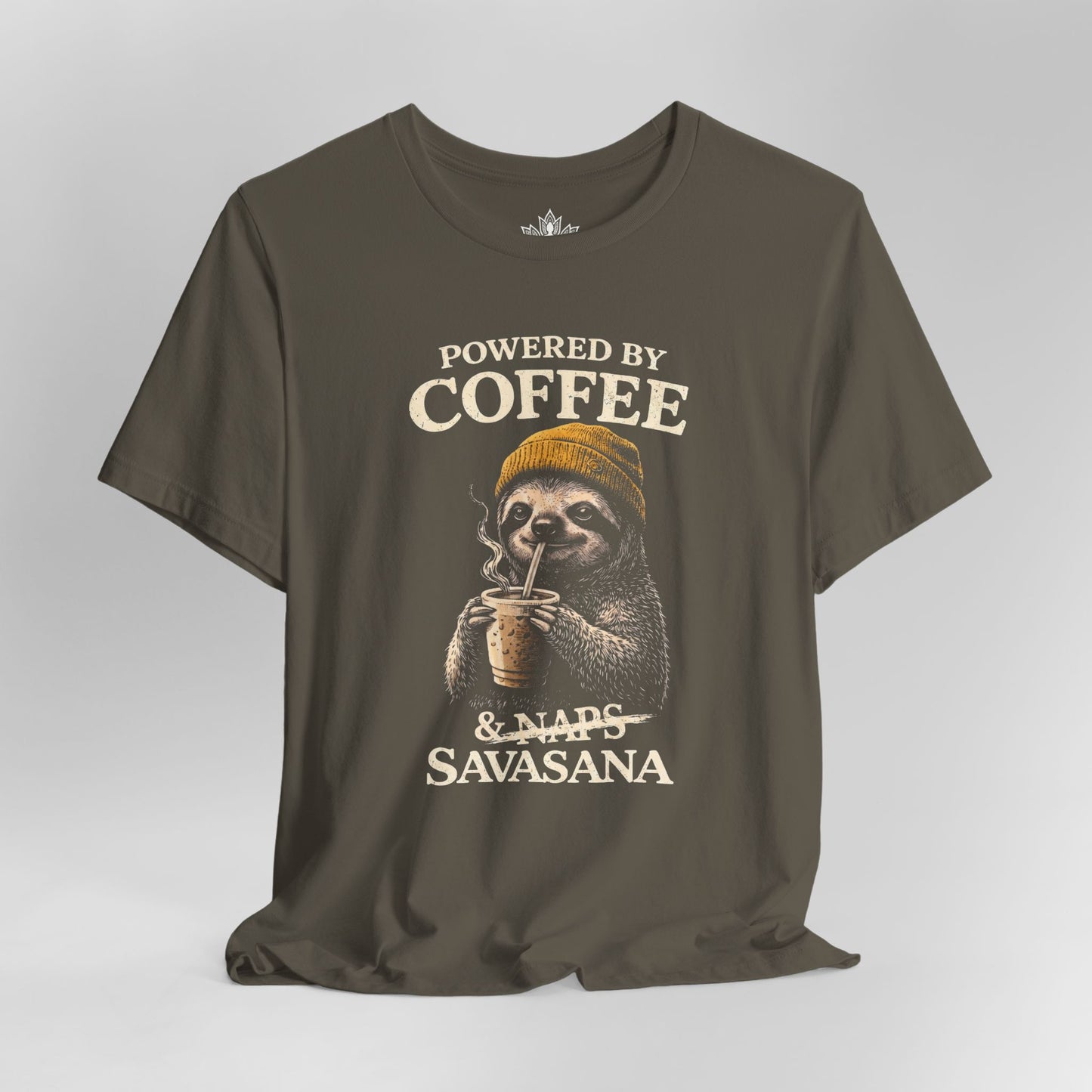 Powered By Coffee & Savasana Tee