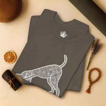 Downward Human – Mandala Dog Yoga Tee