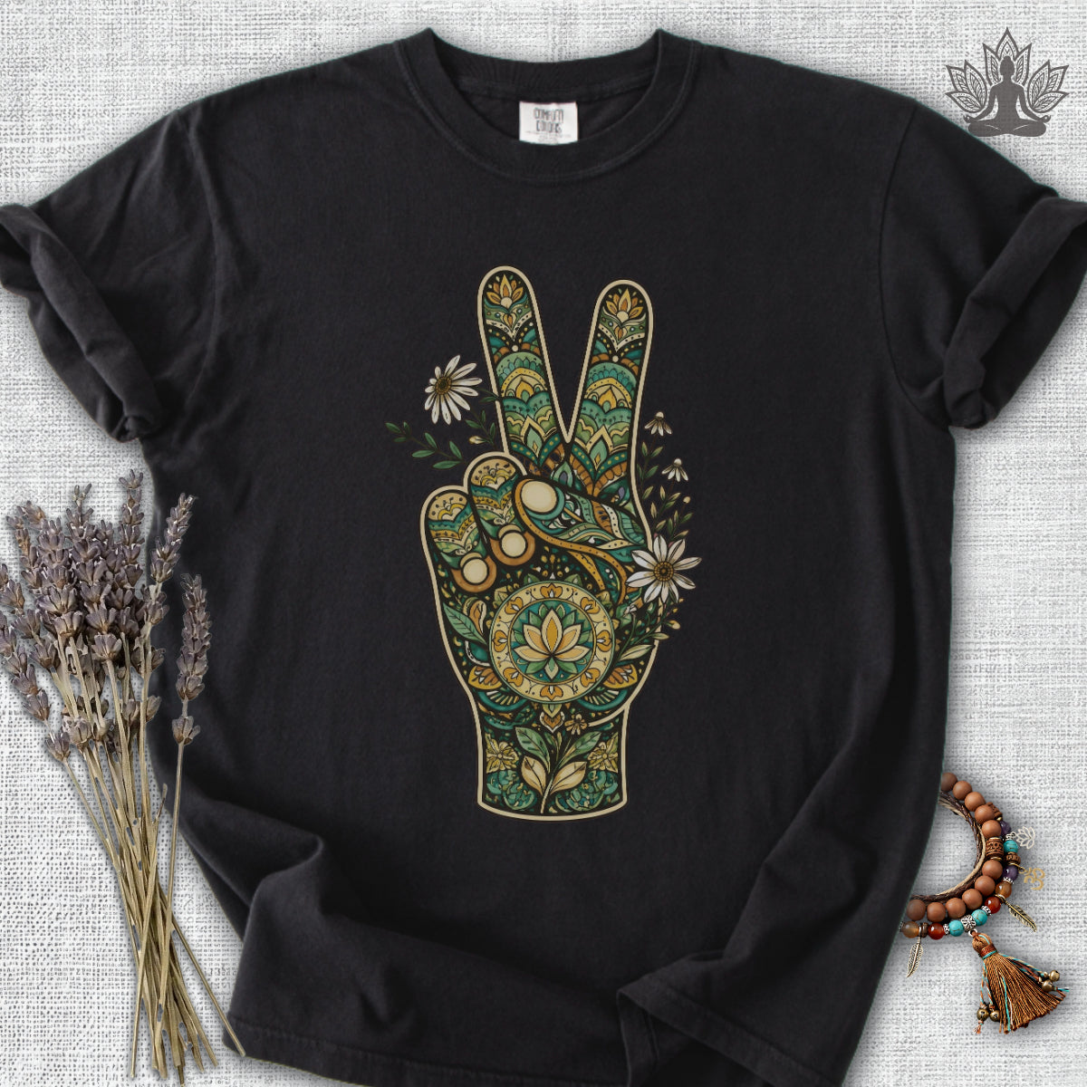 Boho Peace Hand Comfort Colors® Tee