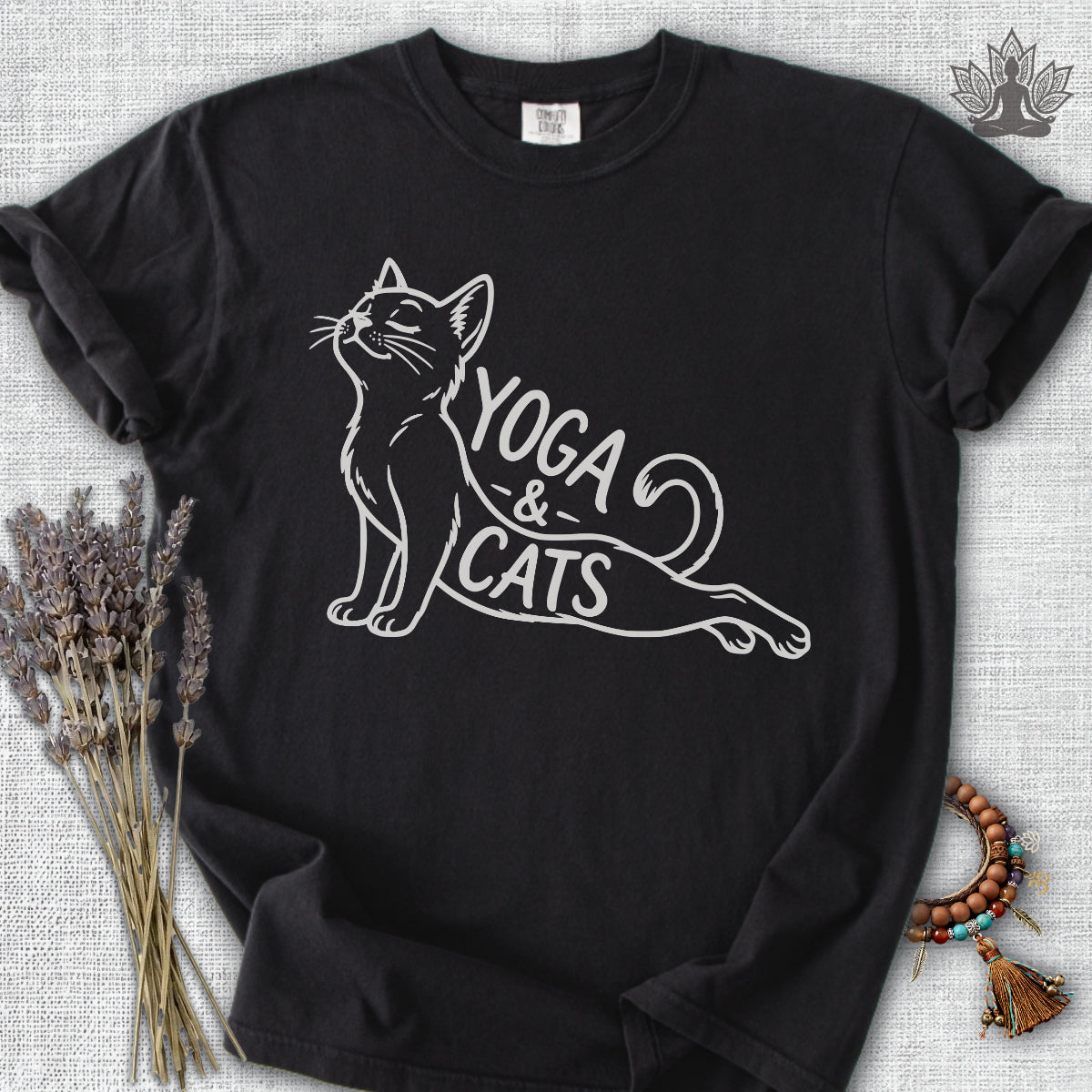 Yoga & Cats Comfort Colors® Tee