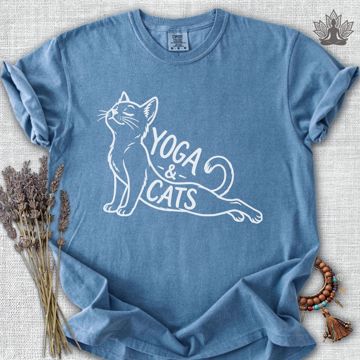 Yoga & Cats Comfort Colors® Tee