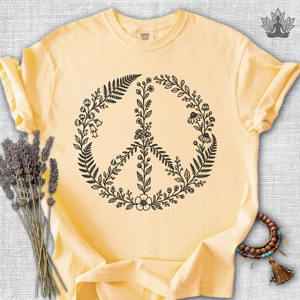 Blooming Peace Comfort Colors® Tee