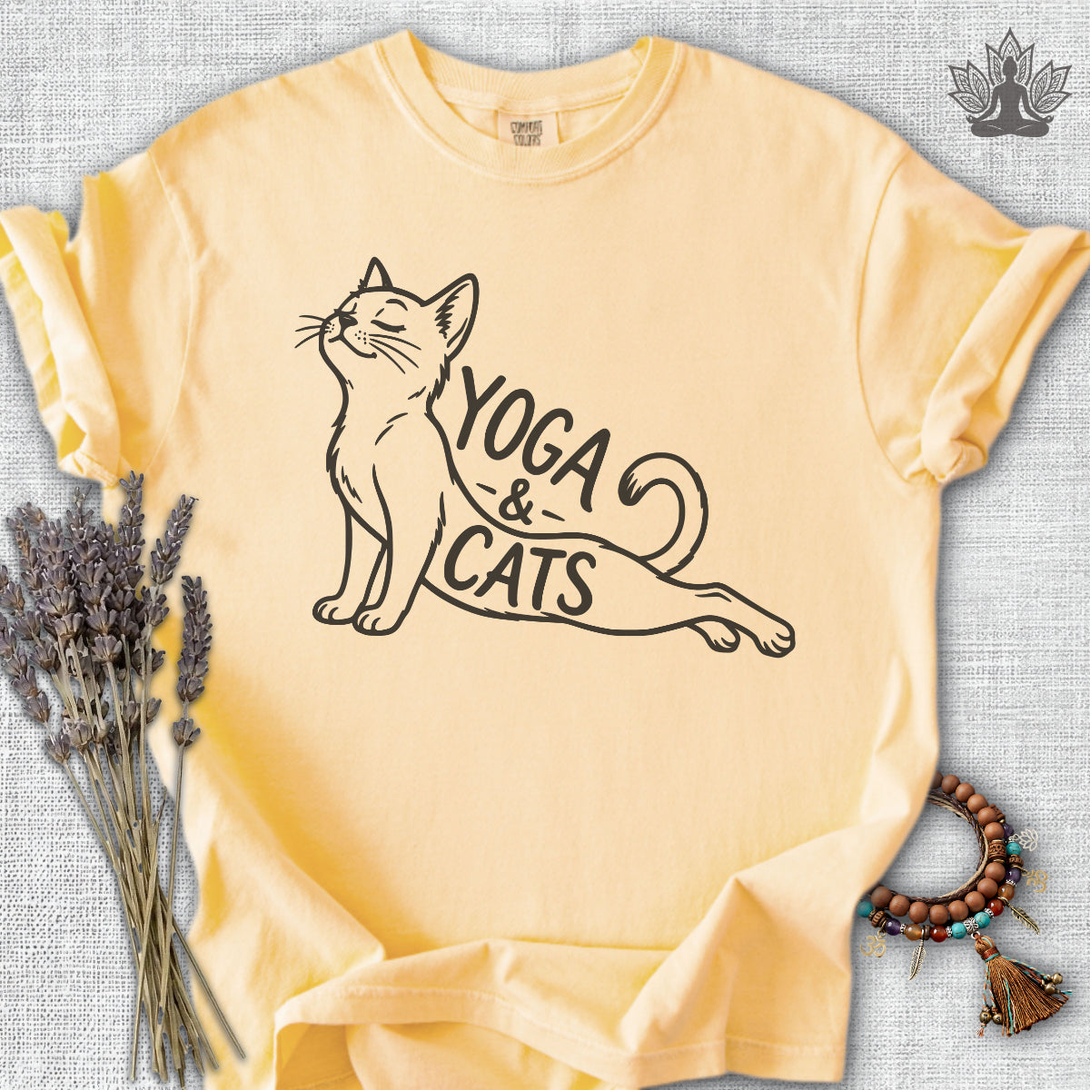 Yoga & Cats Comfort Colors® Tee