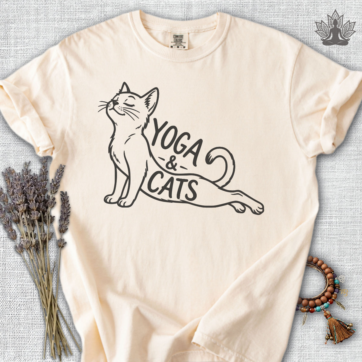 Yoga & Cats Comfort Colors® Tee