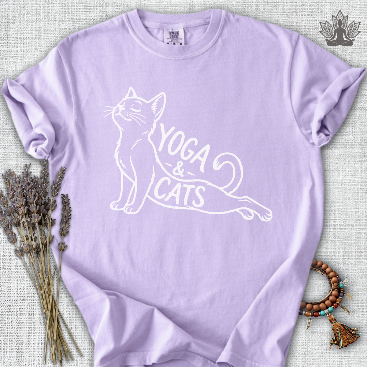 Yoga & Cats Comfort Colors® Tee