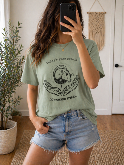 Downward Spiral Opossum Comfort Colors® Tee