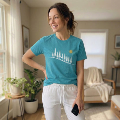 Forest Tree Pose Yoga – Balance in Nature Tee