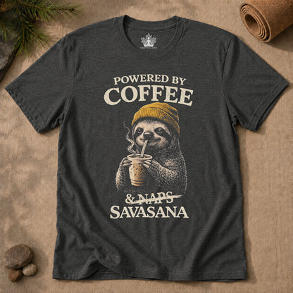 Powered By Coffee & Savasana Men Tee