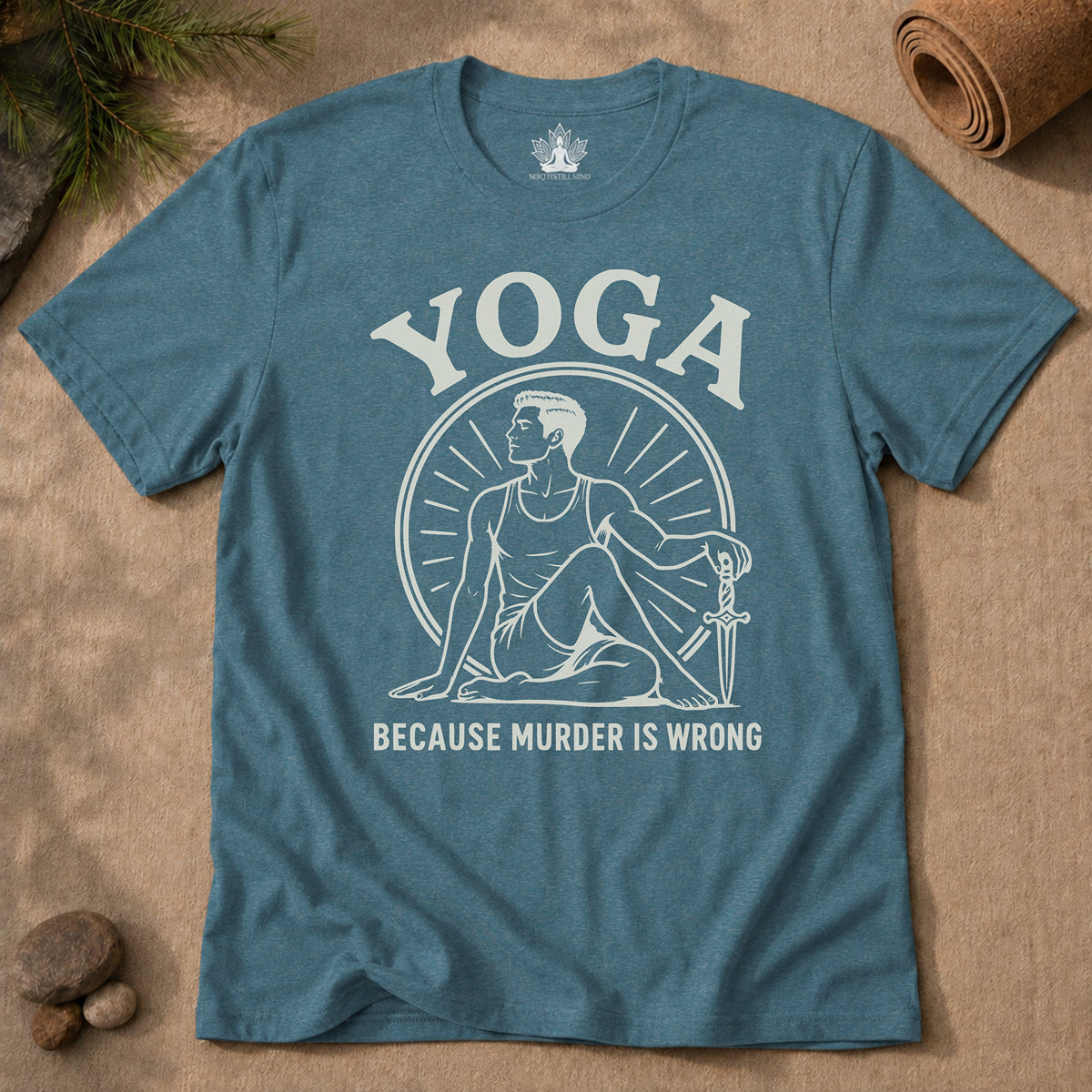 Yoga Because Murder Is Wrong Men Tee