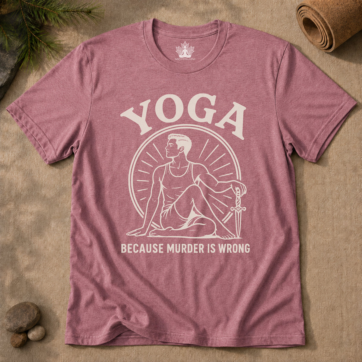 Yoga Because Murder Is Wrong Men Tee