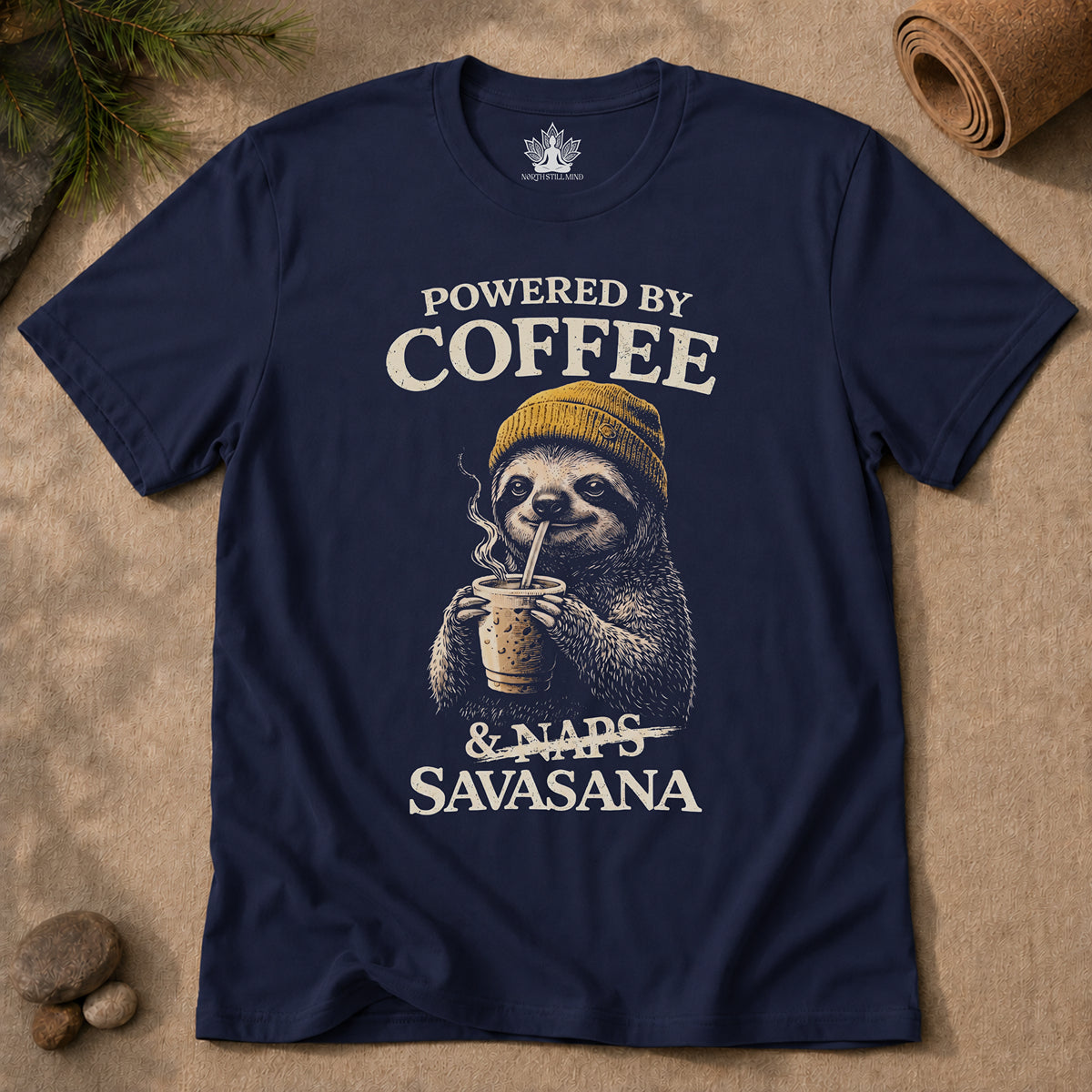Powered By Coffee & Savasana Men Tee