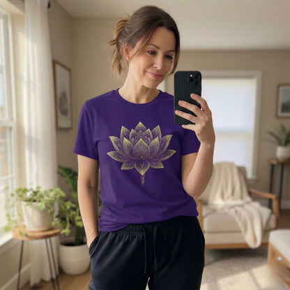 Golden Lotus Flower Tee