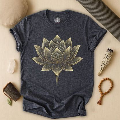 Golden Lotus Flower Tee