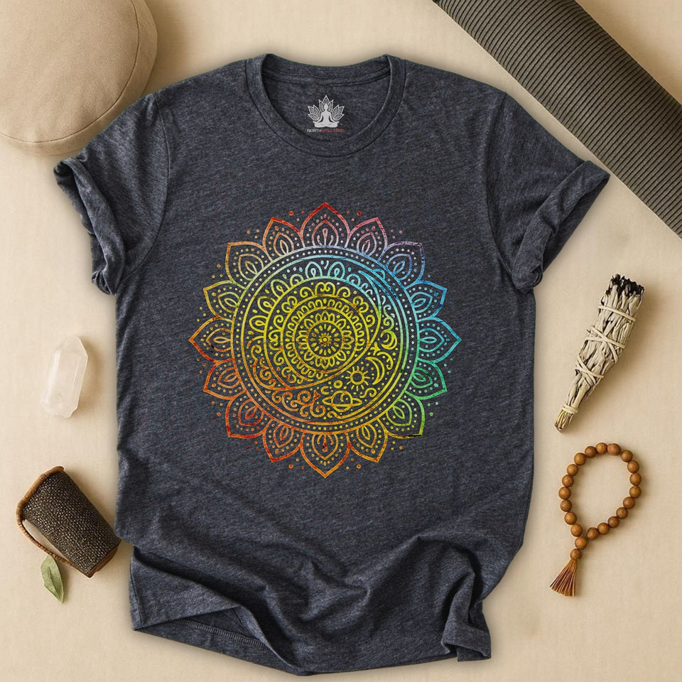 Pride Mandala – Rainbow Balance Tee