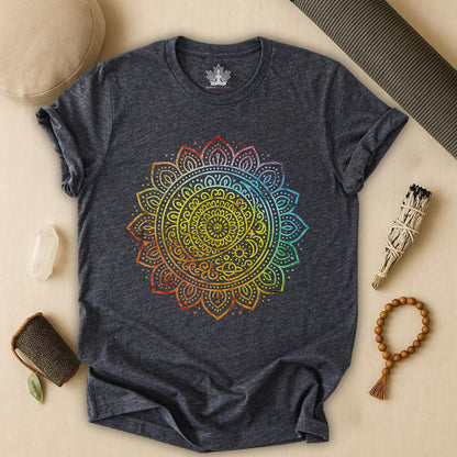 Pride Mandala – Rainbow Balance Tee