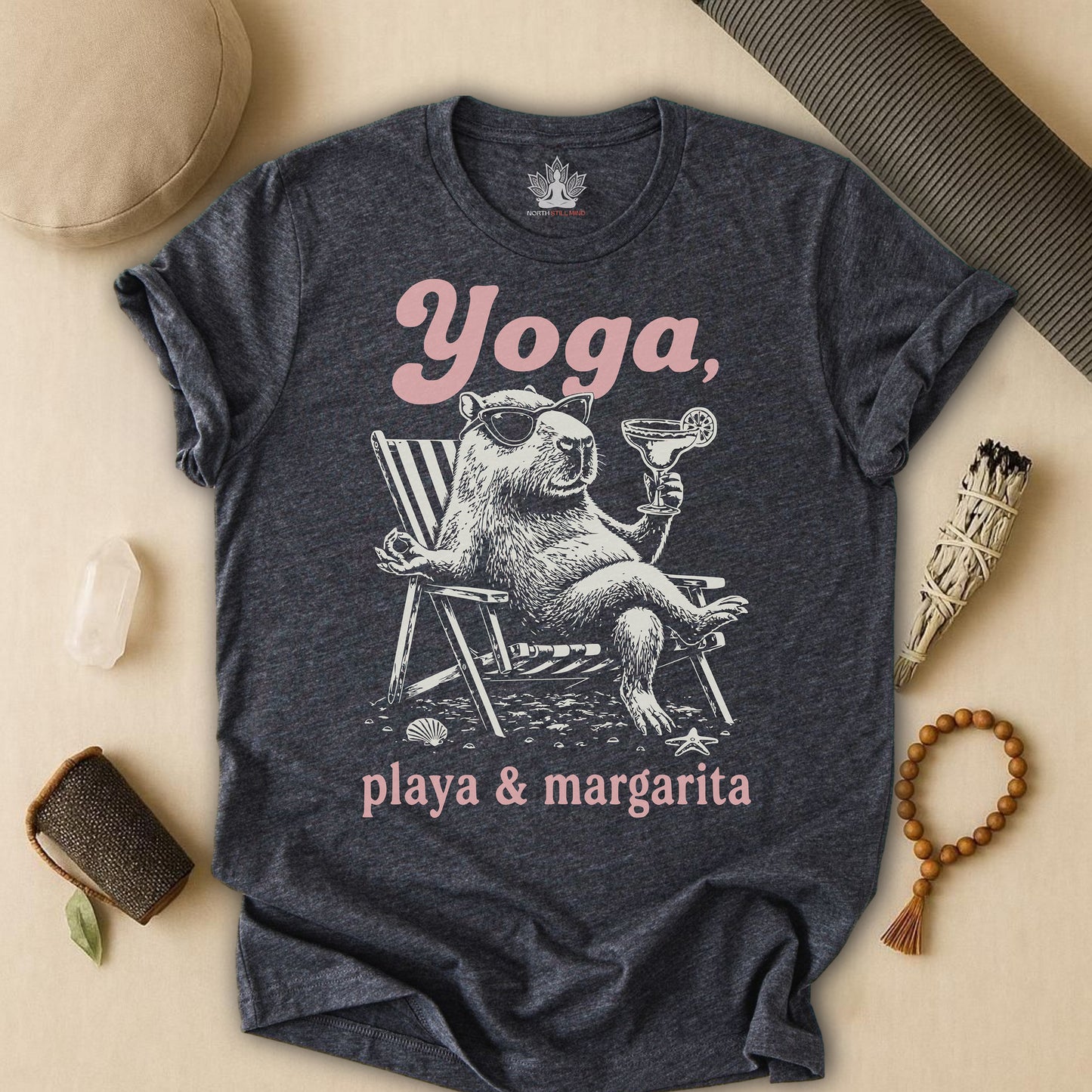 Capybara Yoga, Playa & Margarita Tee
