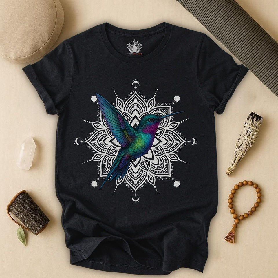 Hummingbird – Mandala Spiritual Flight Tee