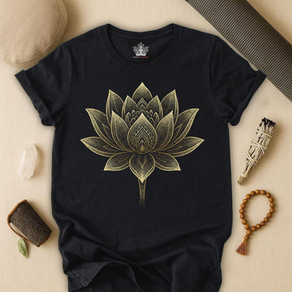 Golden Lotus Flower Tee