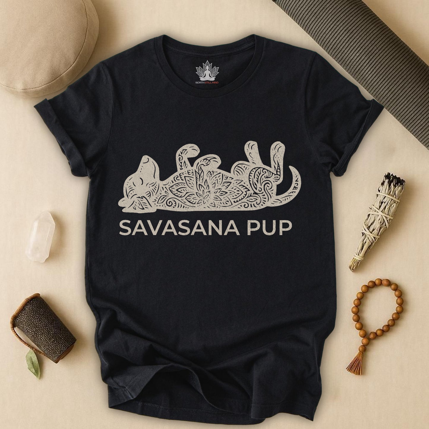 Chill Mandala Dog - Savasana Pup Tee
