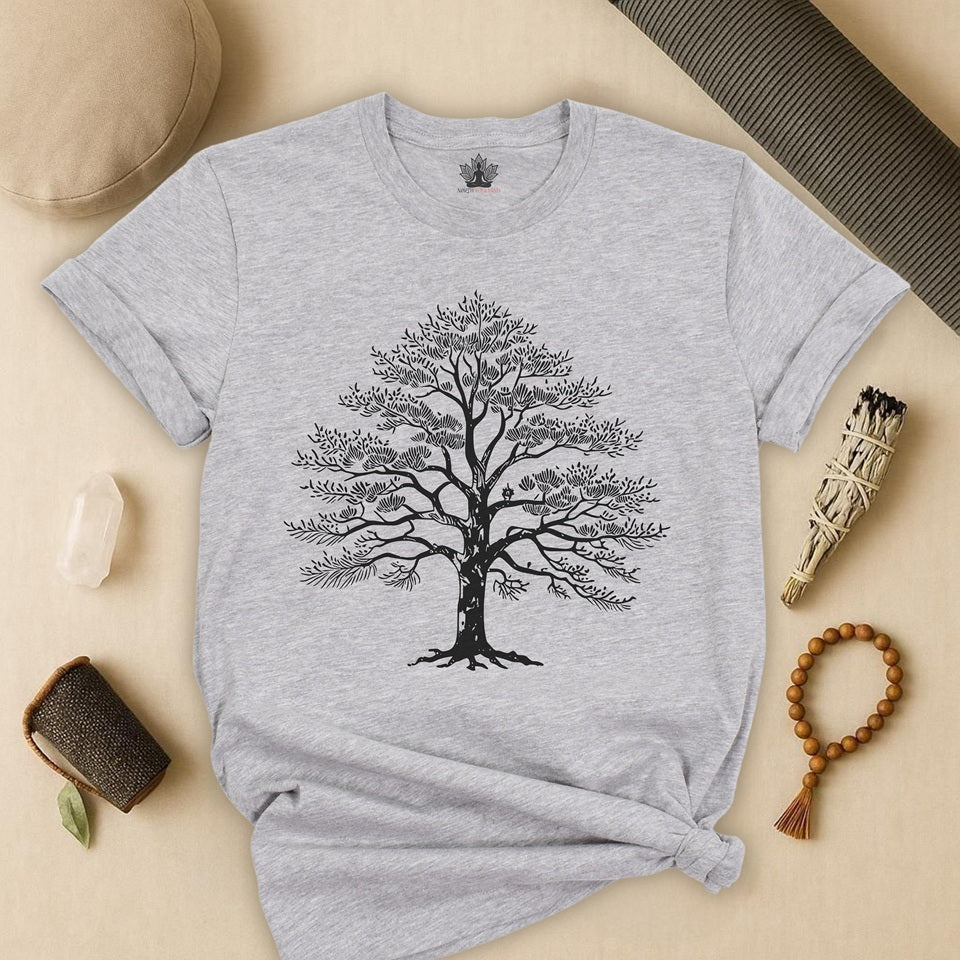 Sacred Tree of Life – Yoga Nature Minimalist Tee