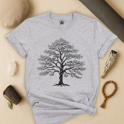 Sacred Tree of Life – Yoga Nature Minimalist Tee