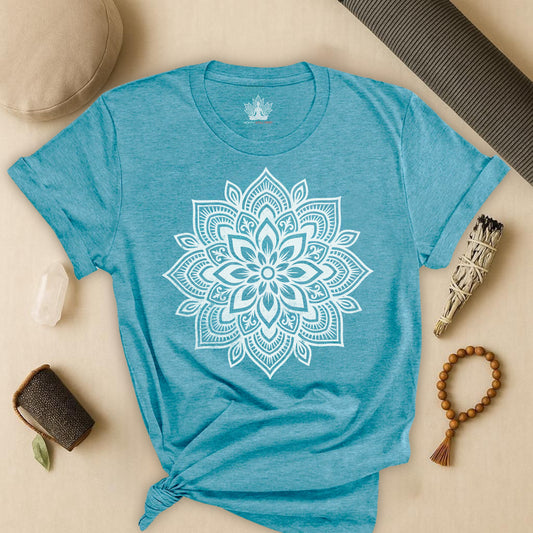 Spiritual Boho Mandala - Yoga Sacred Geometry Tee
