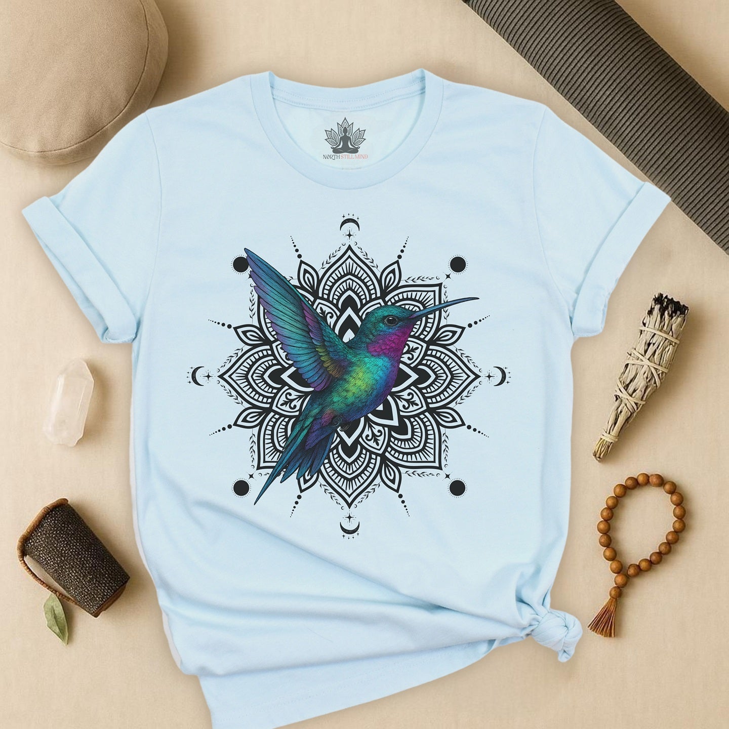 Hummingbird – Mandala Spiritual Flight Tee