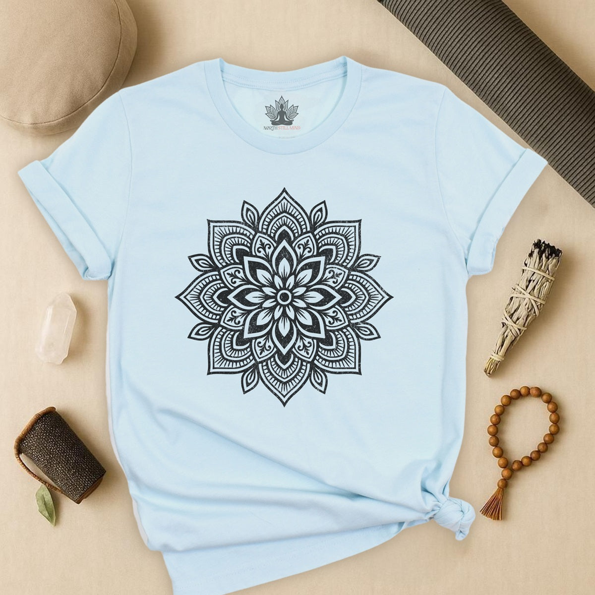 Spiritual Boho Mandala - Yoga Sacred Geometry Tee