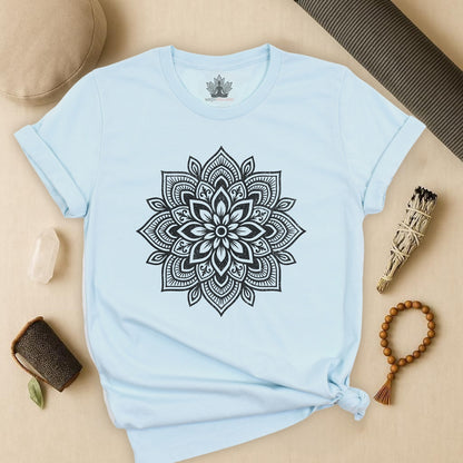 Spiritual Boho Mandala - Yoga Sacred Geometry Tee