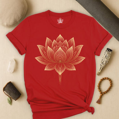 Golden Lotus Flower Tee