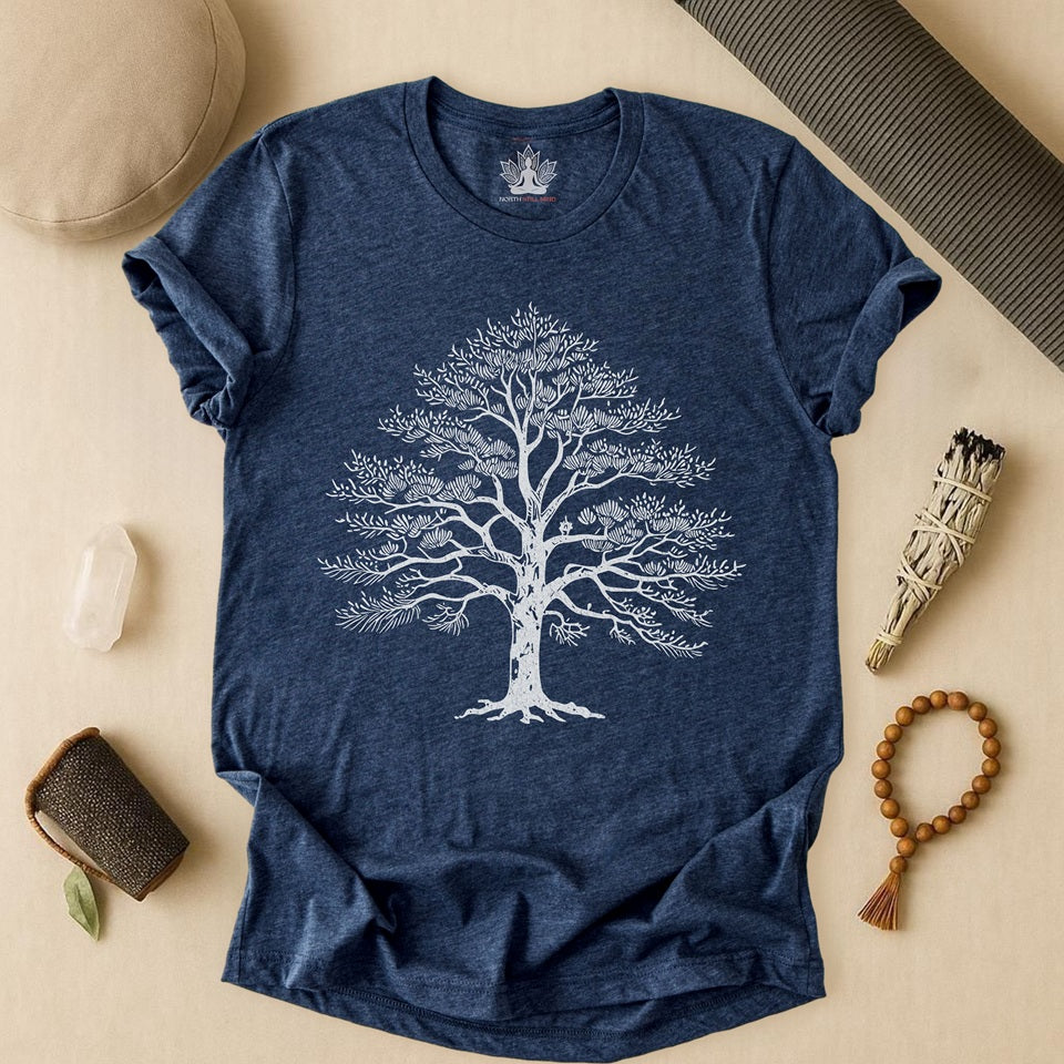Sacred Tree of Life – Yoga Nature Minimalist Tee