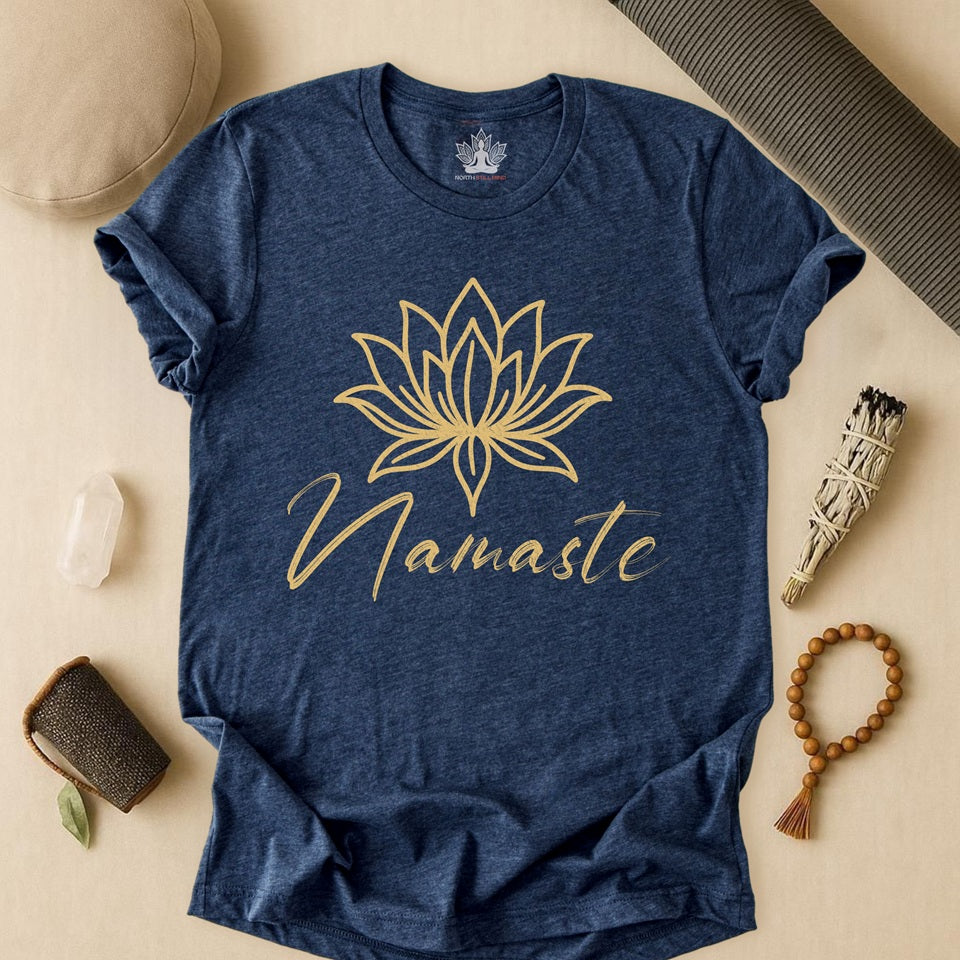 Namaste Lotus Tee – Yoga Minimalist