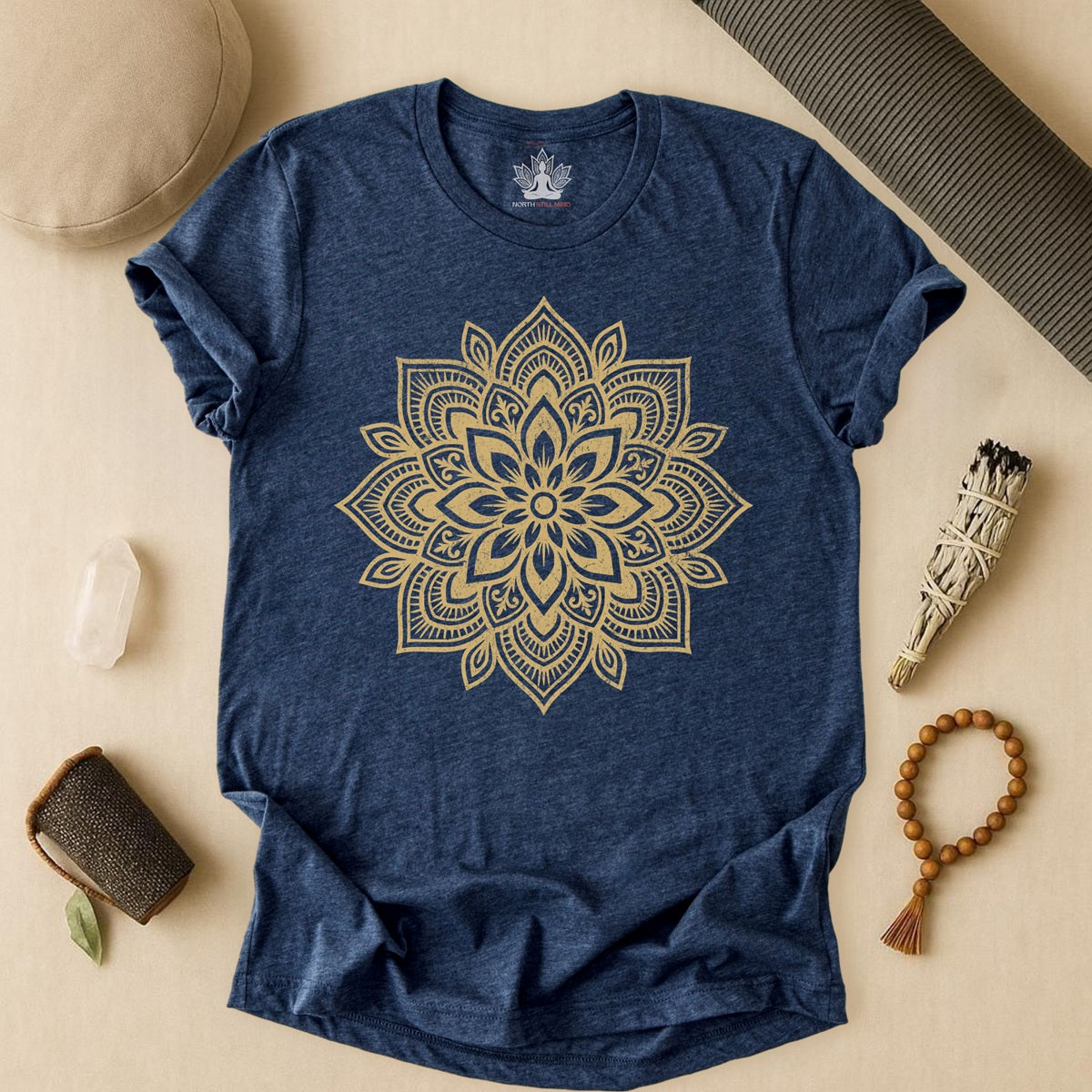 Spiritual Boho Mandala - Yoga Sacred Geometry Tee
