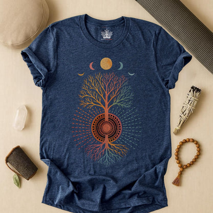 Mystic Roots Rising - Lunar Mandala Tee