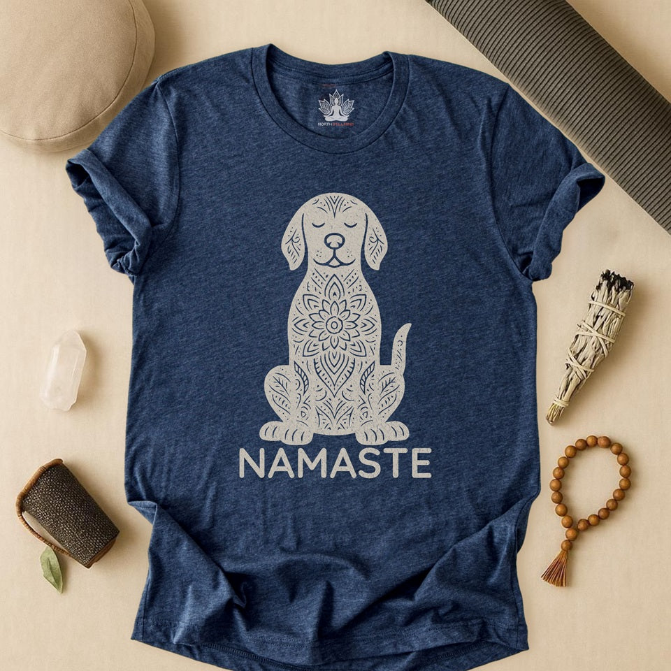 Calm Dog - Mandala Namaste Tee