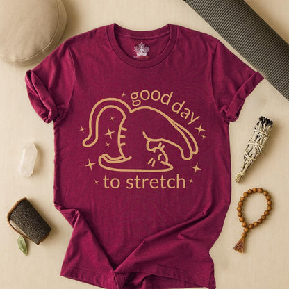 Cat Yoga “Good Day to Stretch” Tee