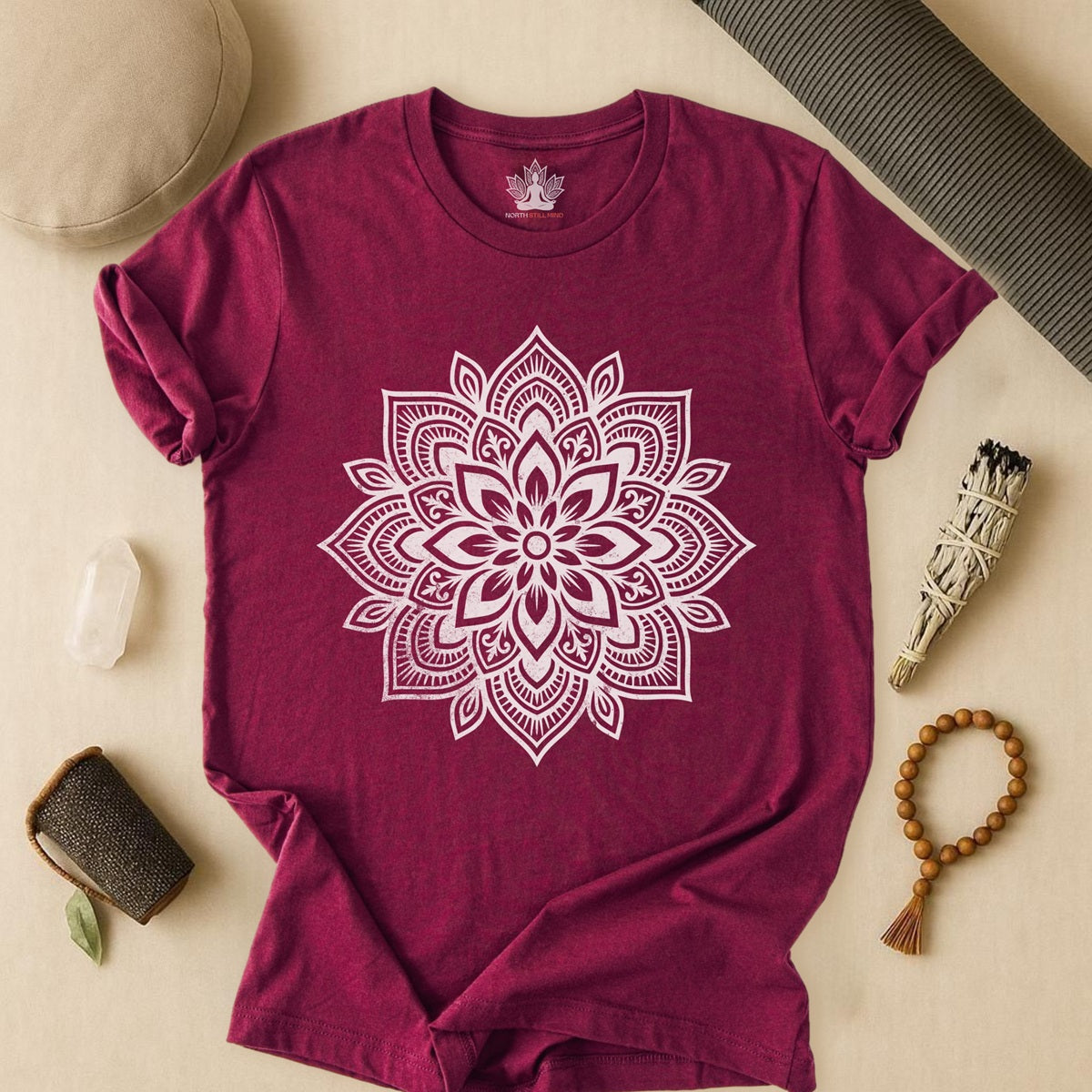 Spiritual Boho Mandala - Yoga Sacred Geometry Tee