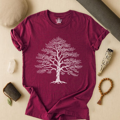 Sacred Tree of Life – Yoga Nature Minimalist Tee