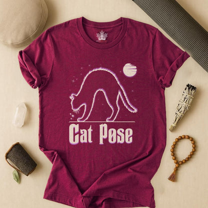 Cat Pose – Cosmic Stretch Tee