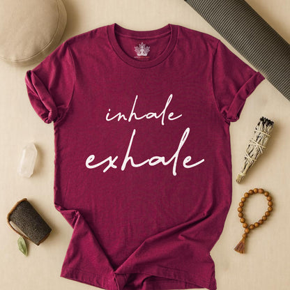 Inhale Exhale – Minimalist Mindfulness Tee
