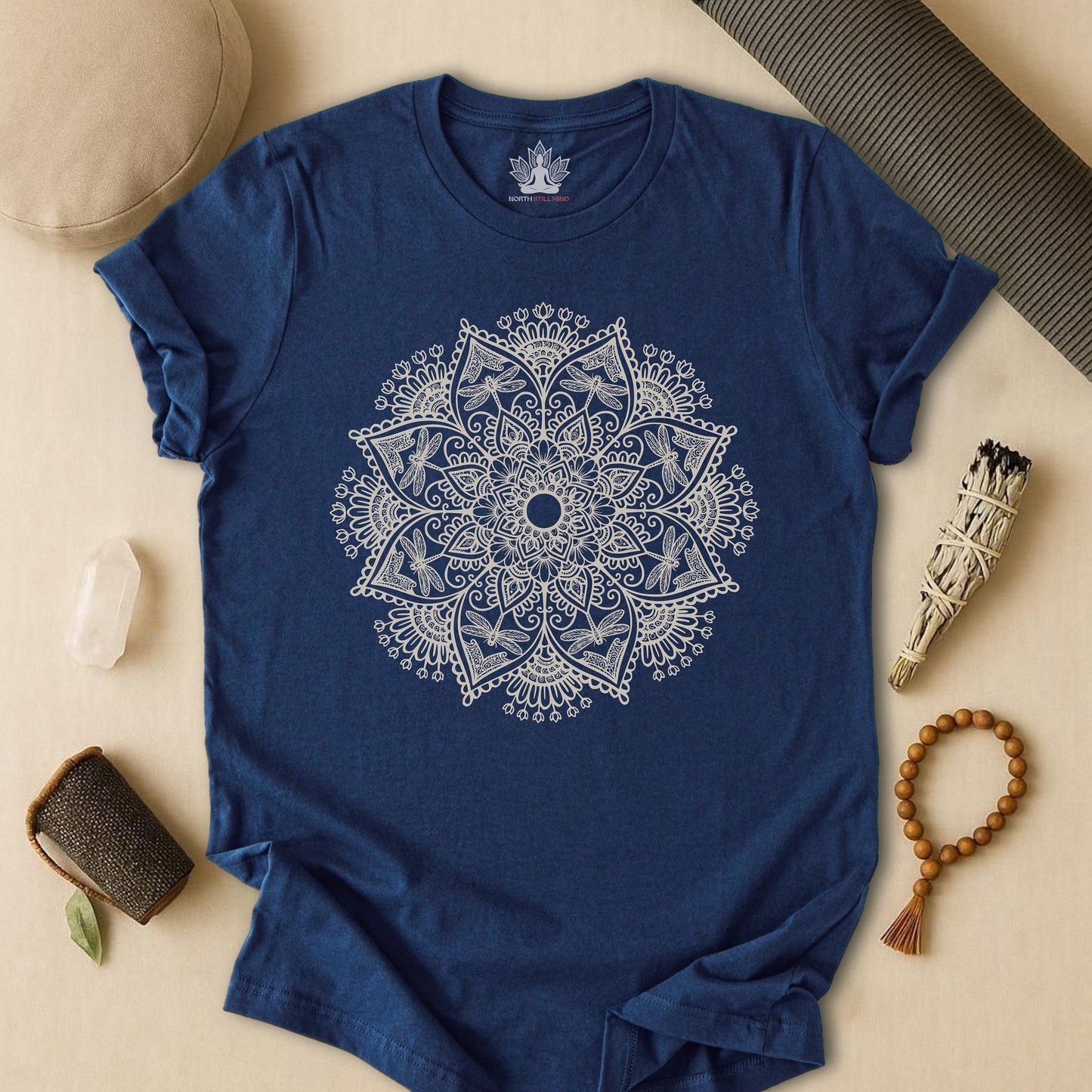 Dragonflies & Flowers Mandala
