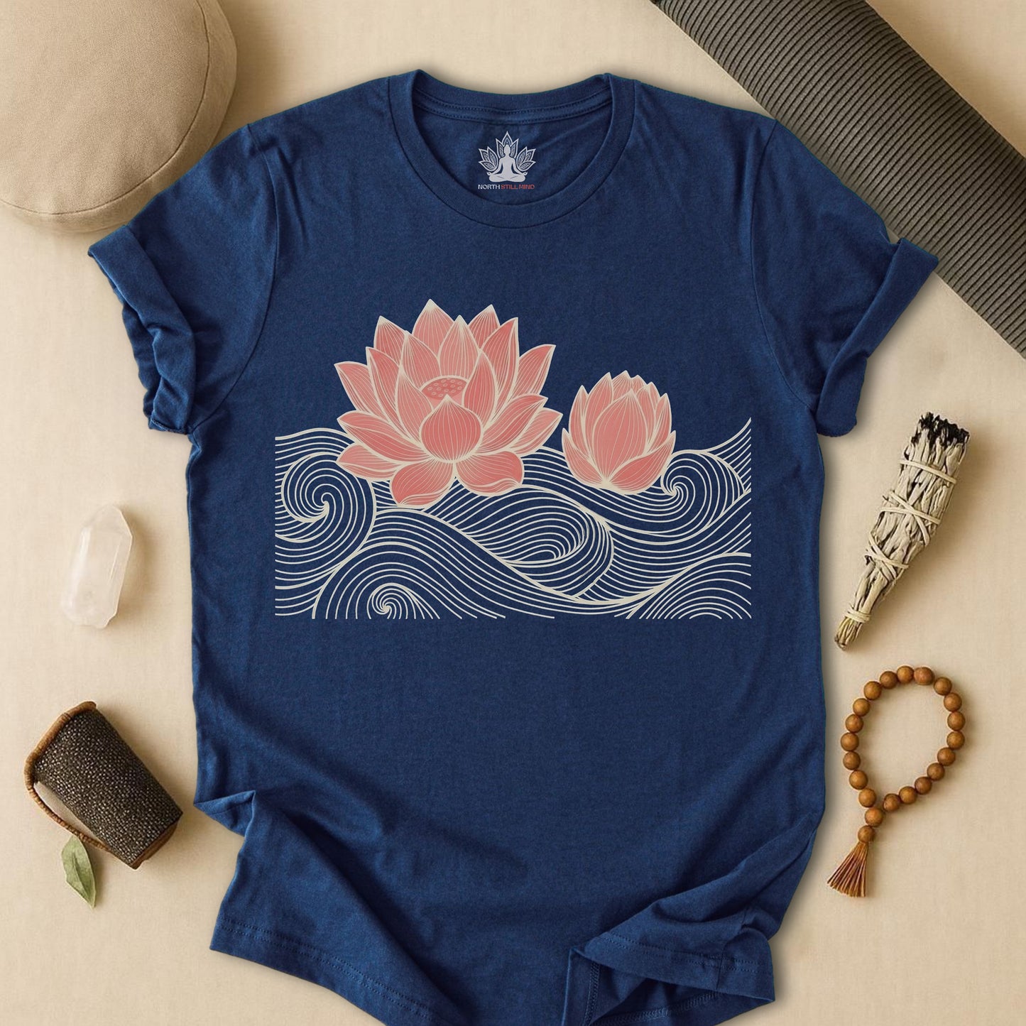 Lotus Bloom & Retro Waves Tee