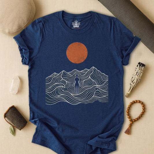 Retro Mountain Pose Tee