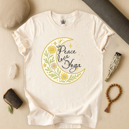 Moon Mandala – Peace Love Yoga Tee