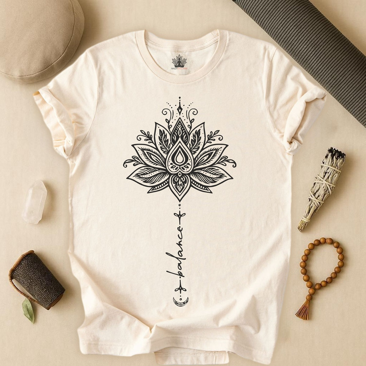 Balance Within – Lotus Yoga Tee