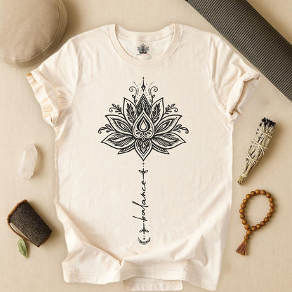 Balance Within – Lotus Yoga Tee