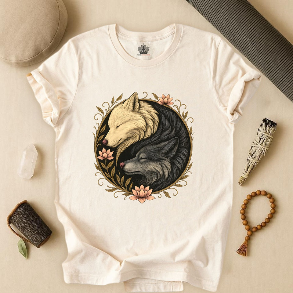 Yin Yang Wolves - Spiritual Balance Tee