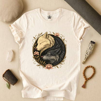Yin Yang Wolves - Spiritual Balance Tee